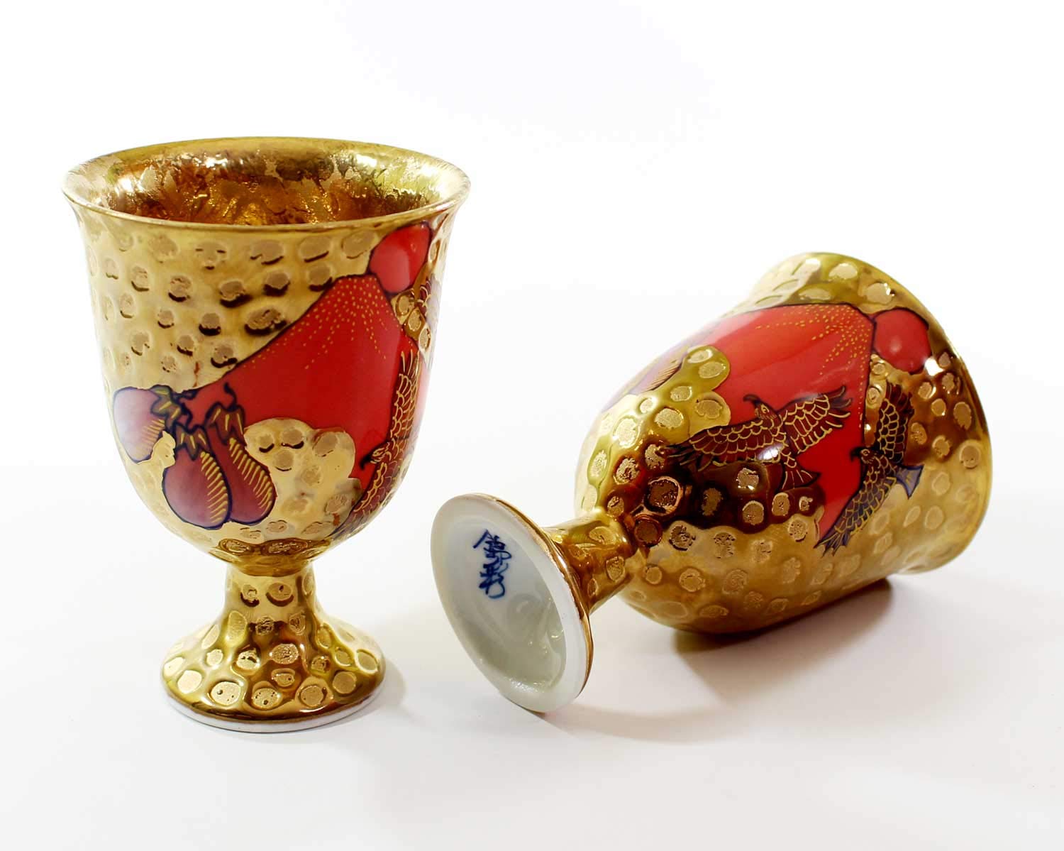 Amazon | ワイングラス 伝統工芸品｜有田焼陶器ワインカップペア
